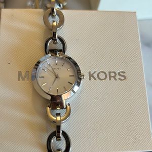 Silver DKNY watch